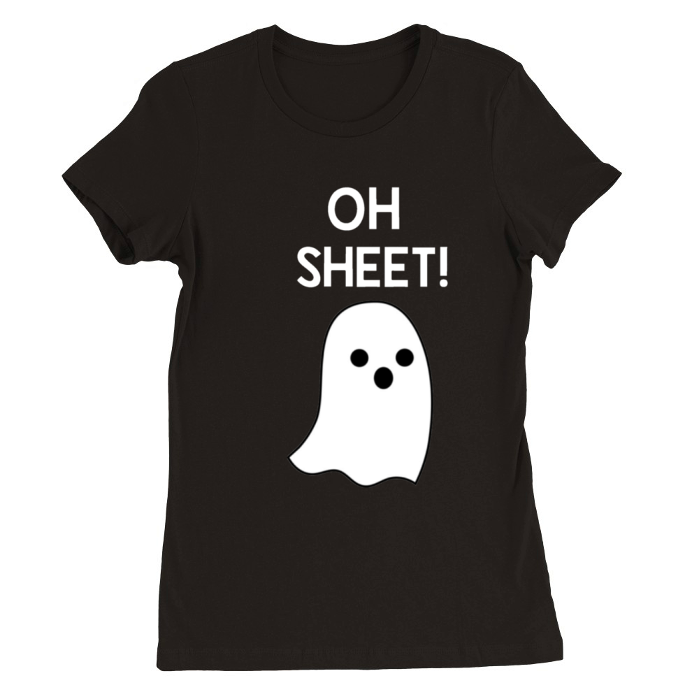 Oh Sheet Ghost Premium Womens Crewneck T-shirt