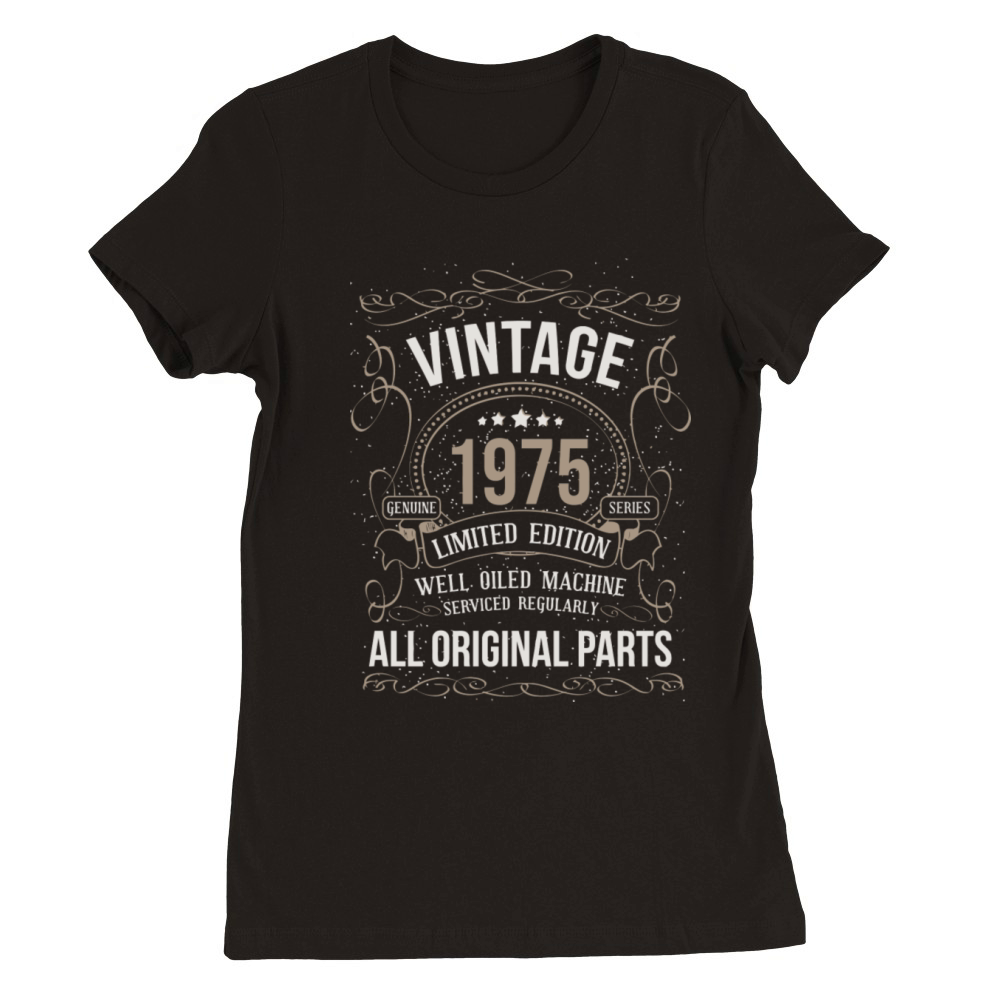 Vintage 1975 45Th Birthday All Original Parts Gift Premium Womens Crewneck T-shirt
