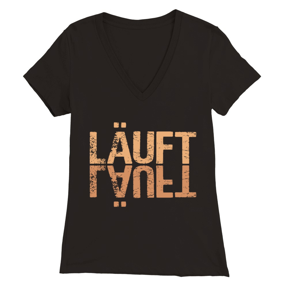 Cool German quote Premium Womens V-Neck T-shirt