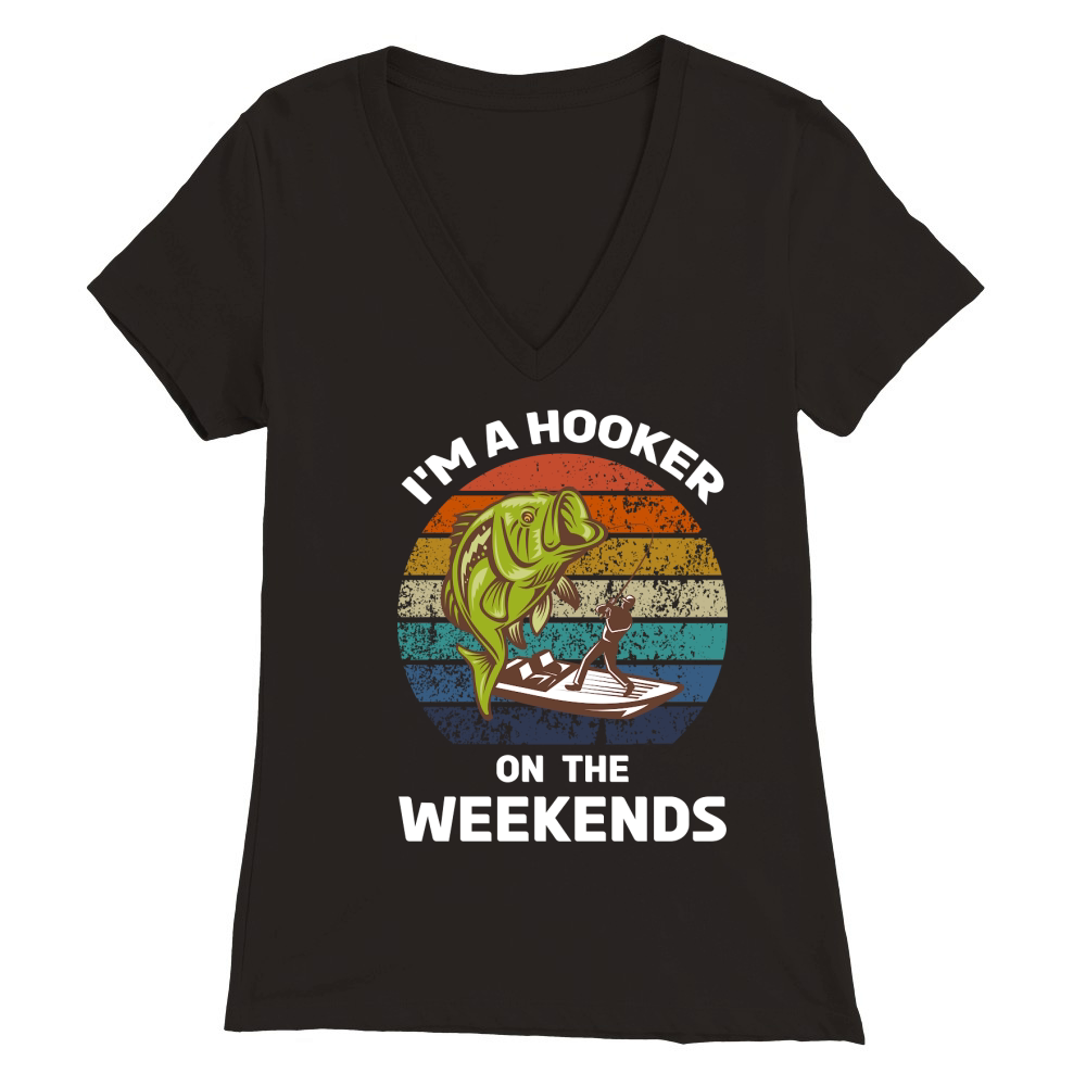 Im a Hooker on the Weekends 02 Premium Womens V-Neck T-shirt