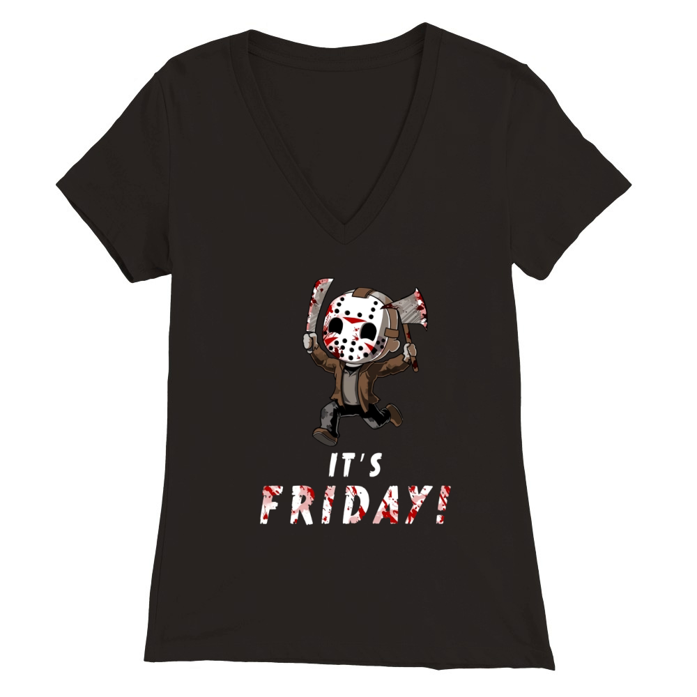Jason Voorhees its friday Halloween Premium Womens V-Neck T-shirt