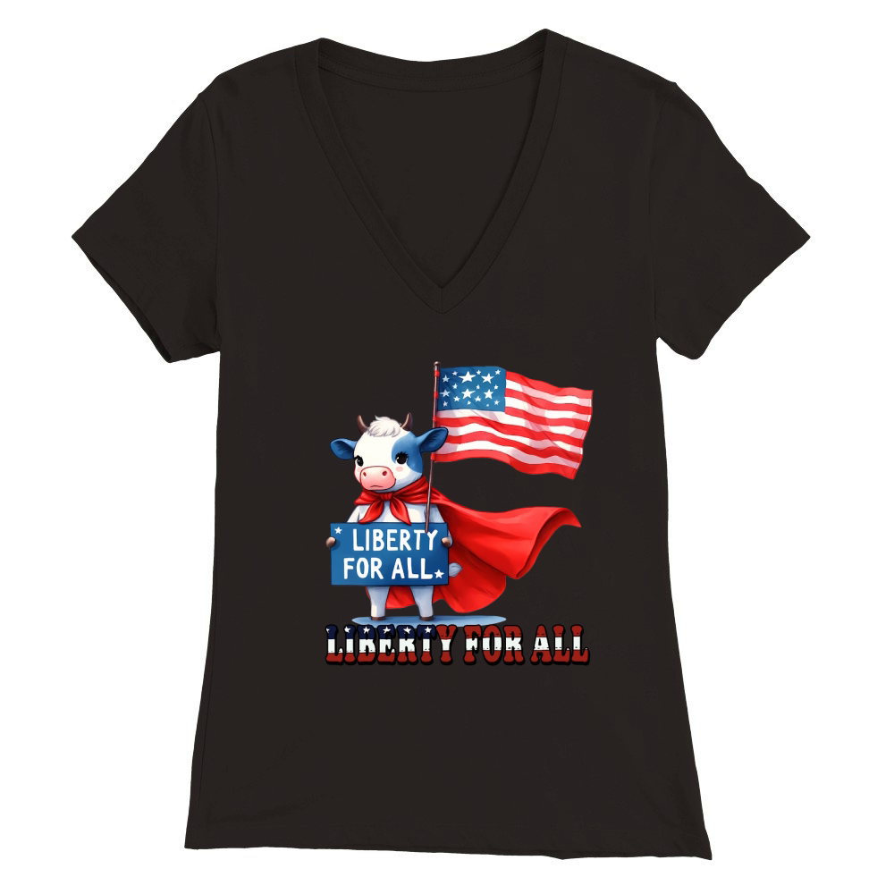 Liberty for all liberty for all Premium Womens V-Neck T-shirt