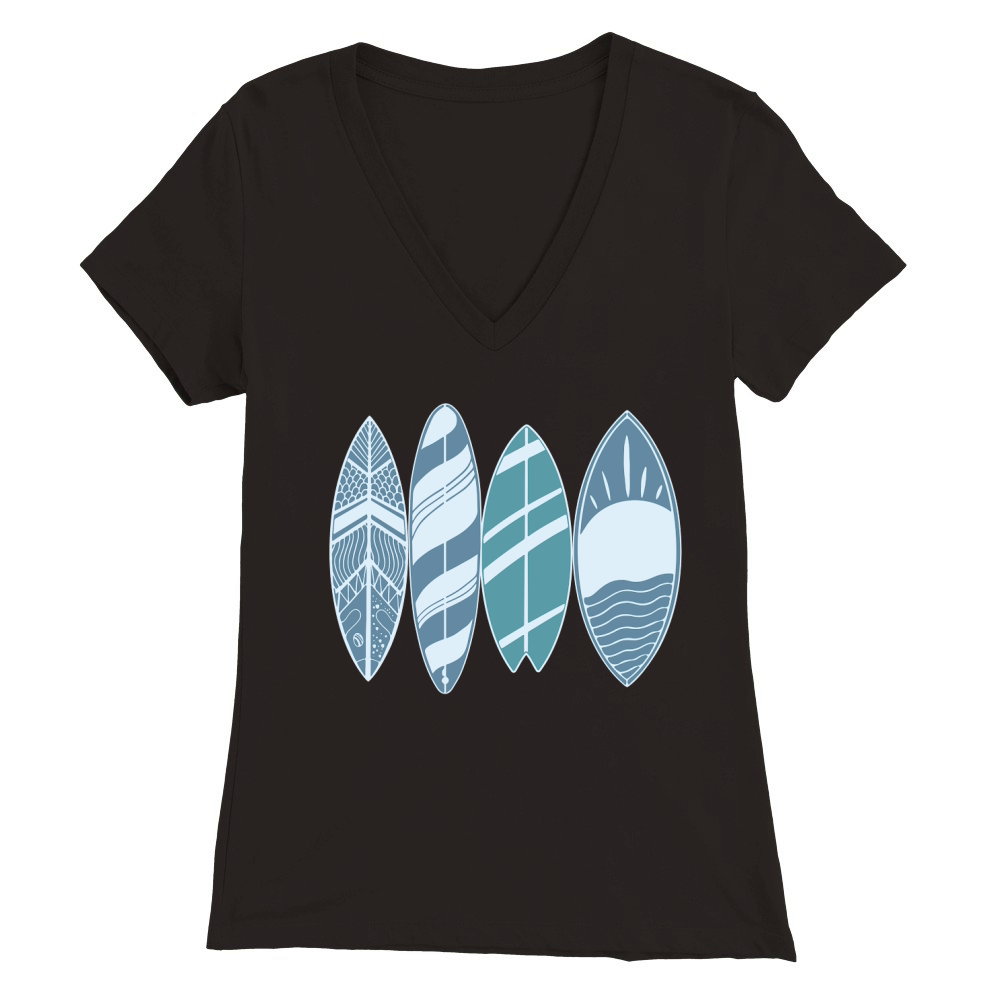 surf club Premium Womens V-Neck T-shirt