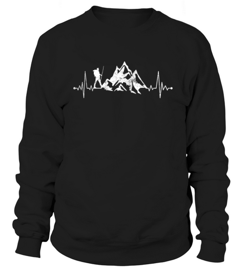 Hiking Heartbeat T-Shirt Sweatshirt Unisex