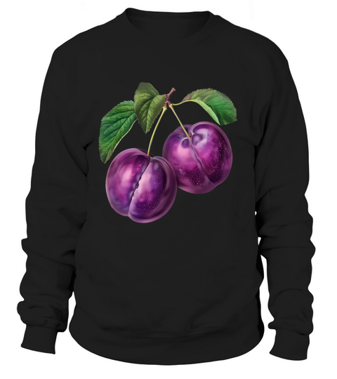 Plums Natures Perfect Snack Vintage Sweatshirt Unisex
