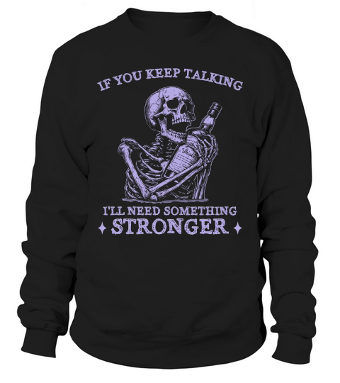 Skeleton Whiskey Halloween D Violet Sweatshirt Unisex