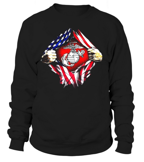 United States Marine Corps American flag Sweatshirt Unisex