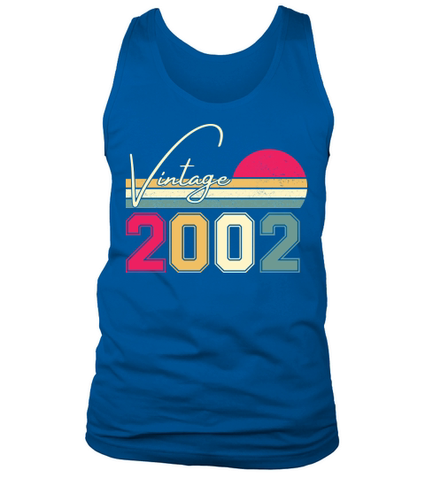 Birthday  Vintage Classic Born In 2002 Tank Top Unisex