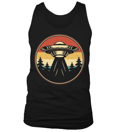 Vintage UFO Alien 40 Tank Top Unisex