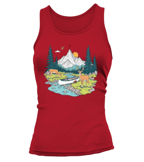 Christian Mountain Landscape Tank top Woman