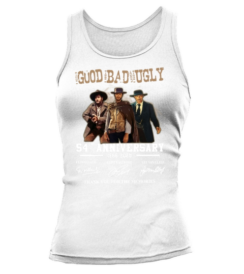 The good the bad and the ugly 54th anniversary 1966 2020 thank you for the memories signatures Tank top Woman