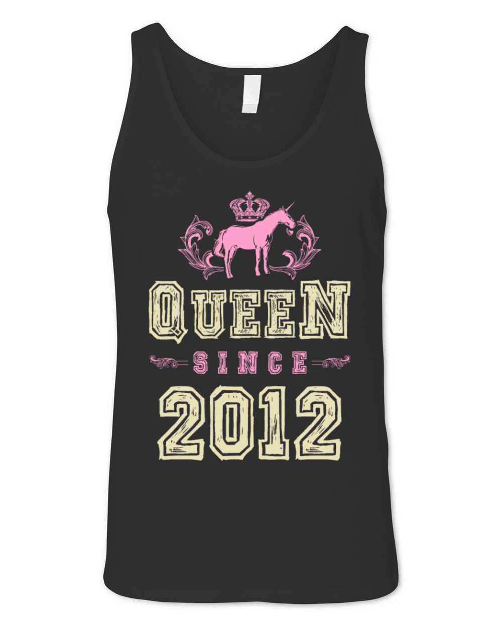 2012 Queen unicorn Unisex Jersey Tank