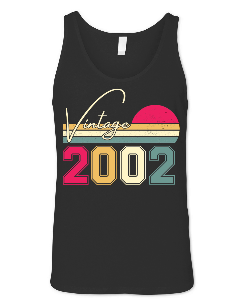 Birthday  Vintage Classic Born In 2002 Unisex Jersey Tank