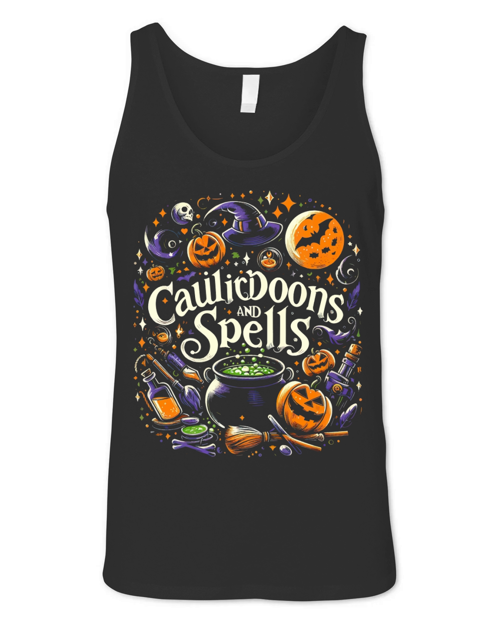 Cauldrons and Spells Unisex Jersey Tank