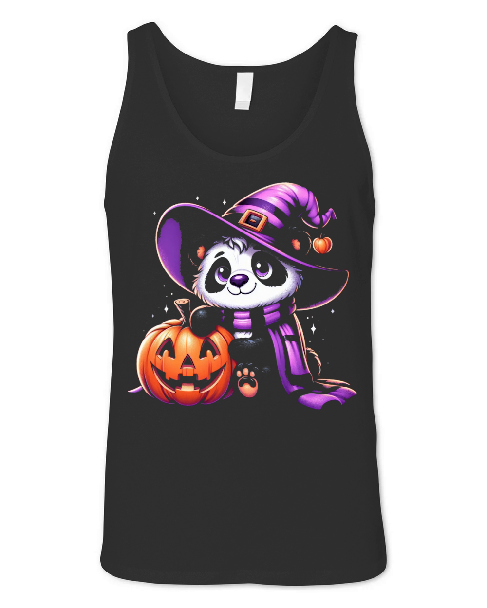 Halloween Panda Unisex Jersey Tank