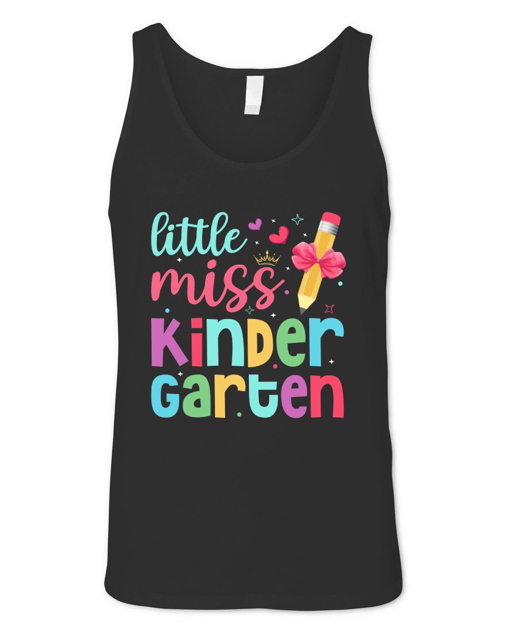 Little Miss Kindergarten Unisex Jersey Tank