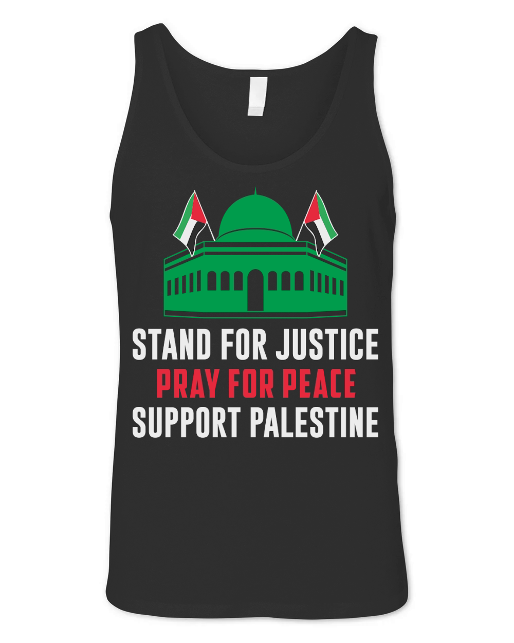 Stand For Justice Pray For Peace Support Palestine 05 Unisex Jersey Tank