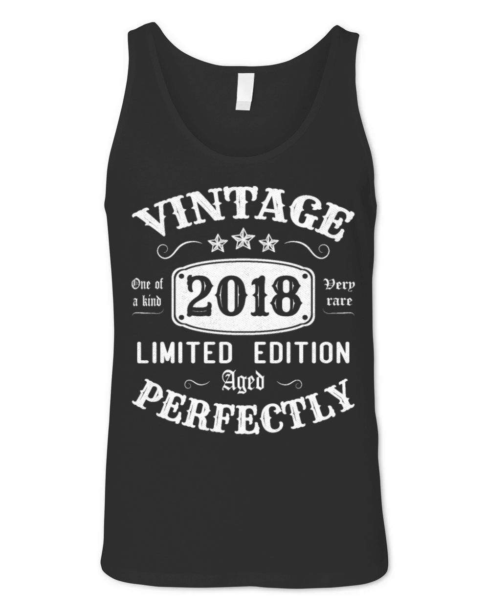 Vintage 2018 Limited Edition Aged Perfectly Unisex Jersey Tank
