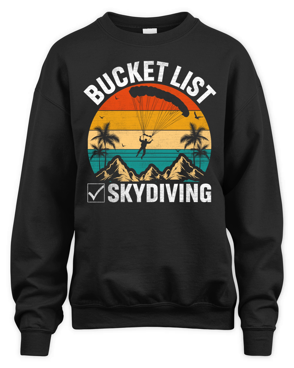 Bucket list skydiving 10 Unisex Premium Crewneck Sweatshirt