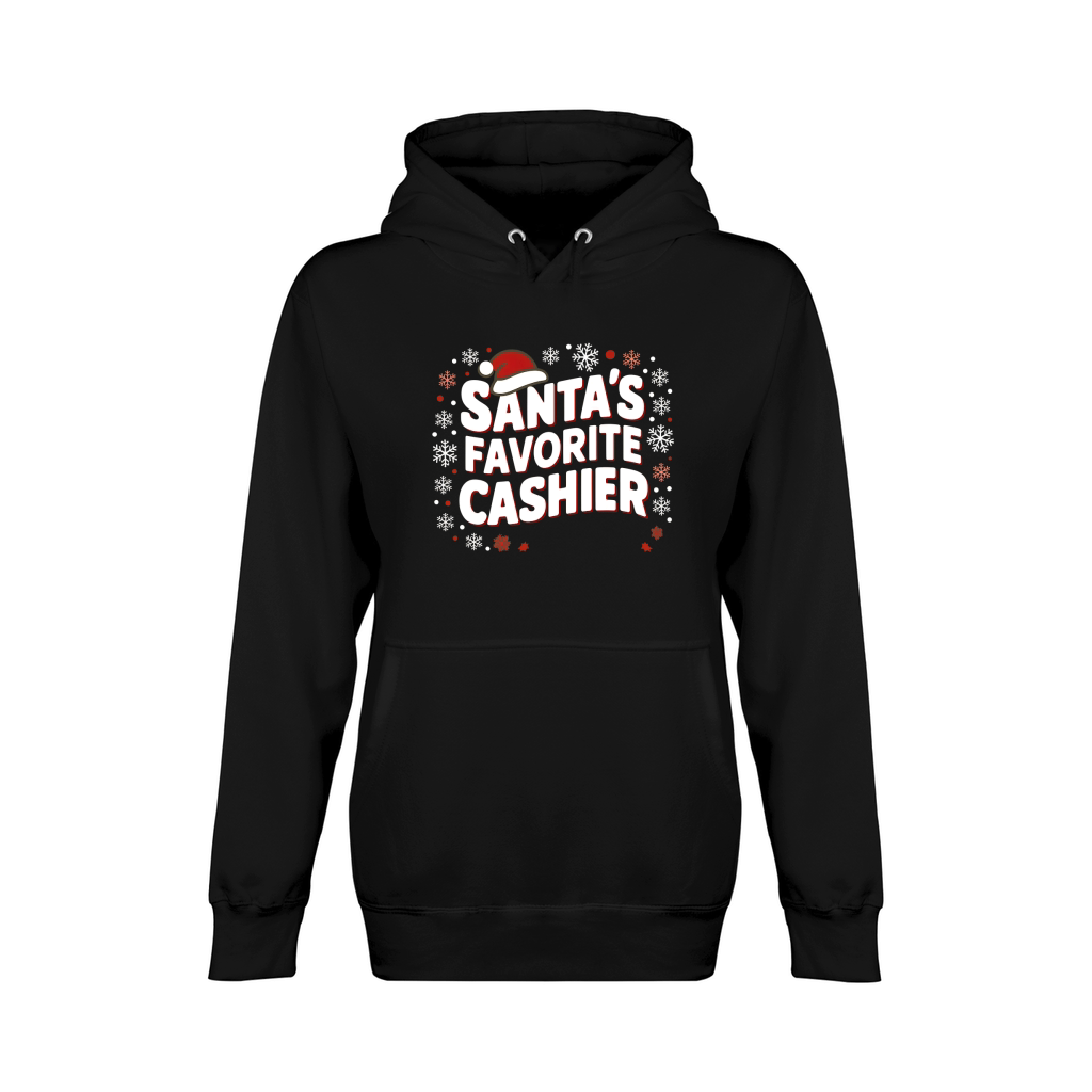 Santas Favorite Cashier Christmas Unisex Premium Pullover Hoodie