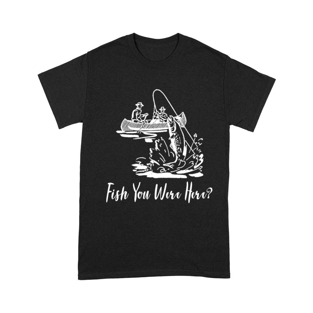 Fish You Were Here Vintage Fishing Kayak Unisex T-Shirt