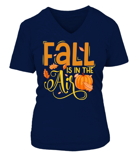 fall is in the air V-neck T-Shirt Woman