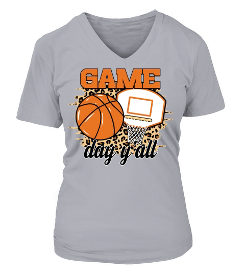 Game Day Yall Basketball V-neck T-Shirt Woman