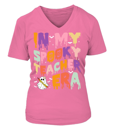 In My Spooky Teacher Era1 V-neck T-Shirt Woman