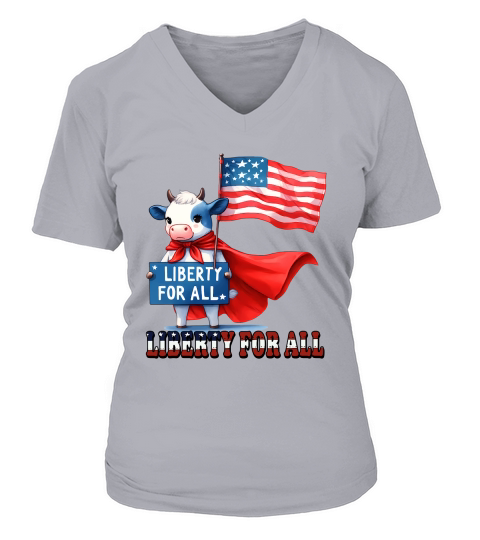 Liberty for all liberty for all V-neck T-Shirt Woman
