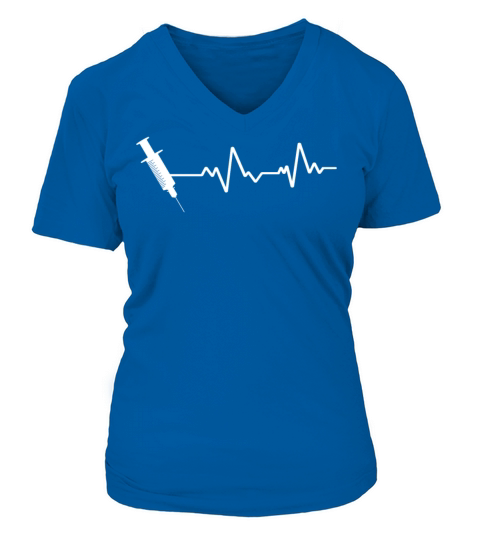Syringe Doctor Doctor Needles V-neck T-Shirt Woman