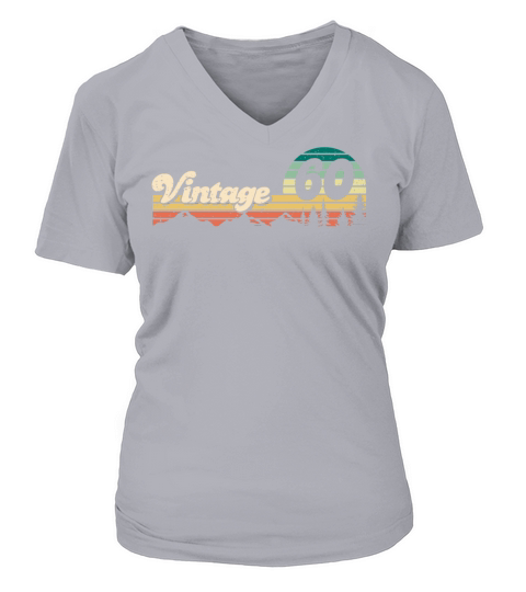 Vintage 1960 62th Birthday 62 Years Gift Bday V-neck T-Shirt Woman