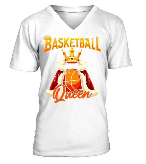 Basketball Queen 2 V-Neck T-shirt