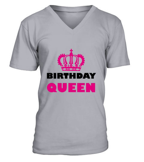 Birthday Queen V-Neck T-shirt
