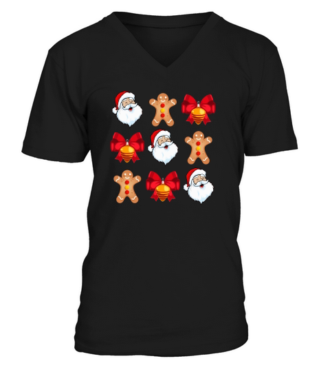 Coquette Christmas Boo,Christmas V-Neck T-shirt