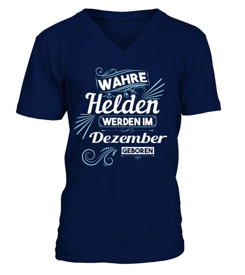 December Birthday True Heroes V-Neck T-shirt
