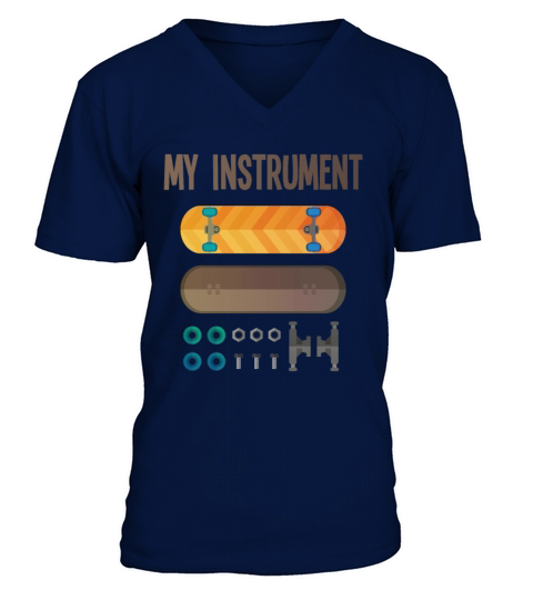 My Instrument Fingerboard Skateboard V-Neck T-shirt