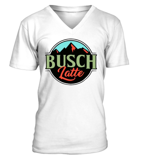 Vintage Busch Light Busch Latte V-Neck T-shirt