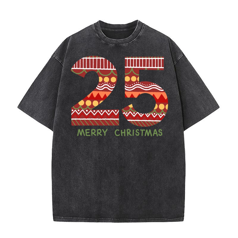 25 Christmas Merry 05 Washed T-Shirt
