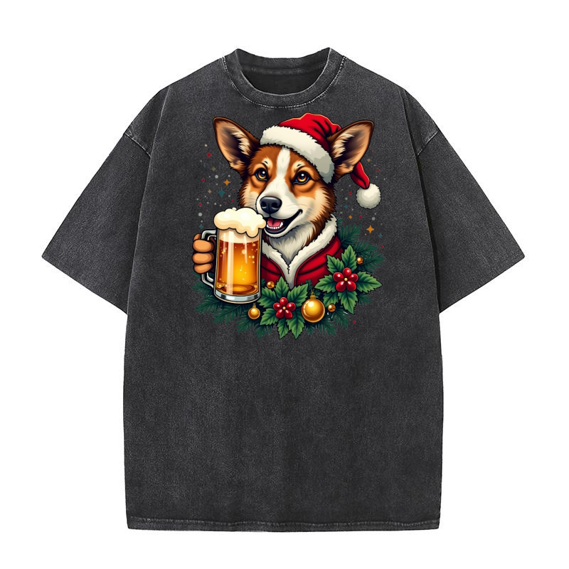 Animal Beer Christmas Sublimation Bundle 14 Washed T-Shirt