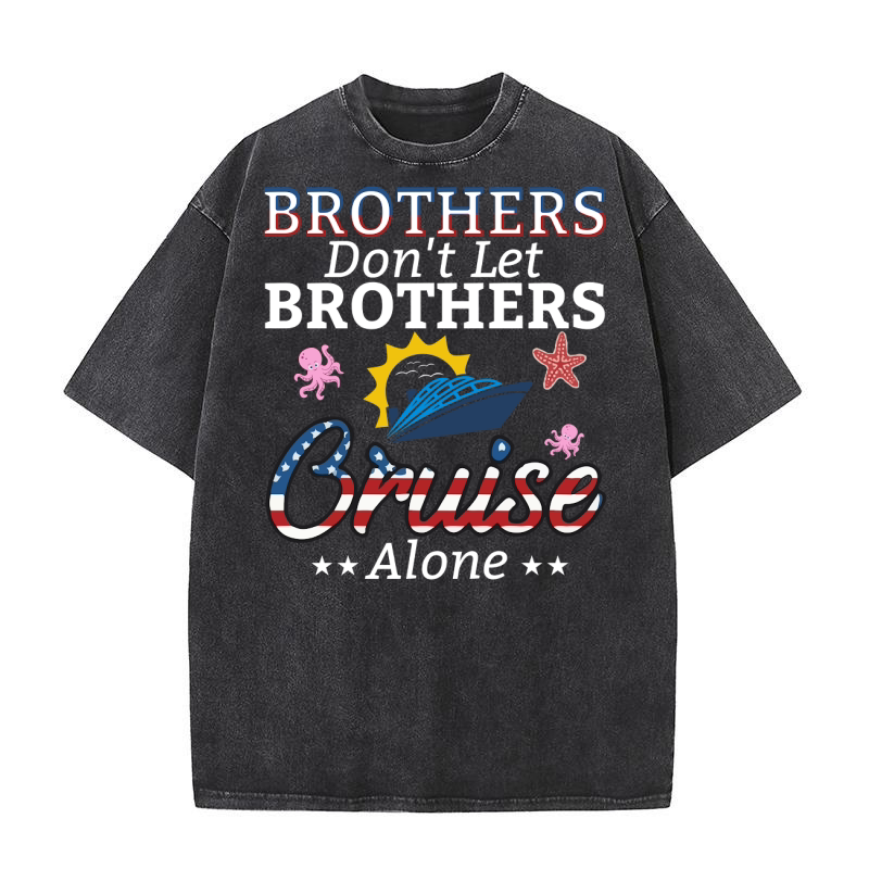 Brothers dont let brothers bruise alone Washed T-Shirt