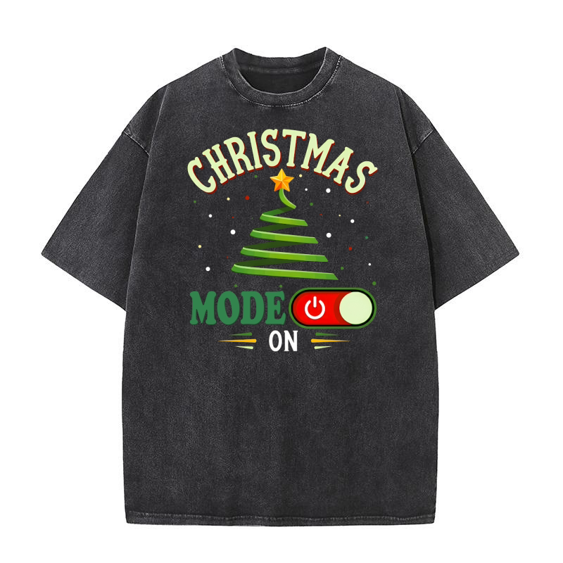 Christmas mode on Washed T-Shirt