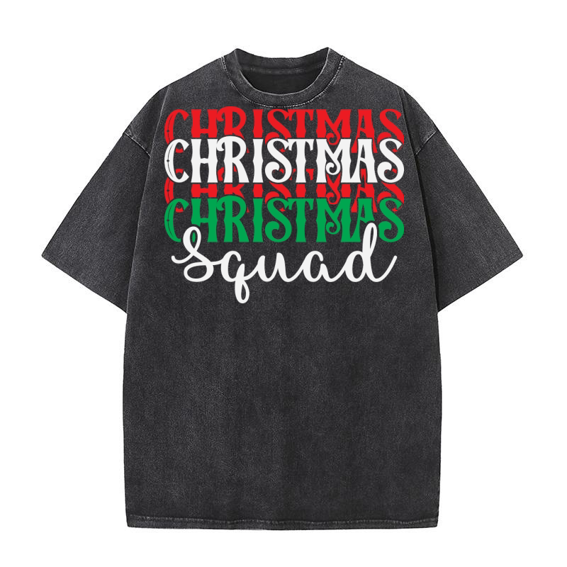 Christmas Squad 21 Washed T-Shirt