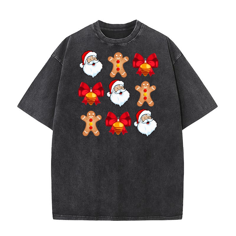 Coquette Christmas Boo,Christmas Washed T-Shirt