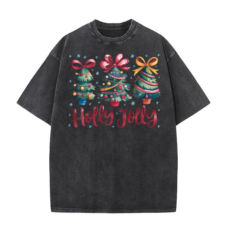 Holly Jolly3 Washed T-Shirt