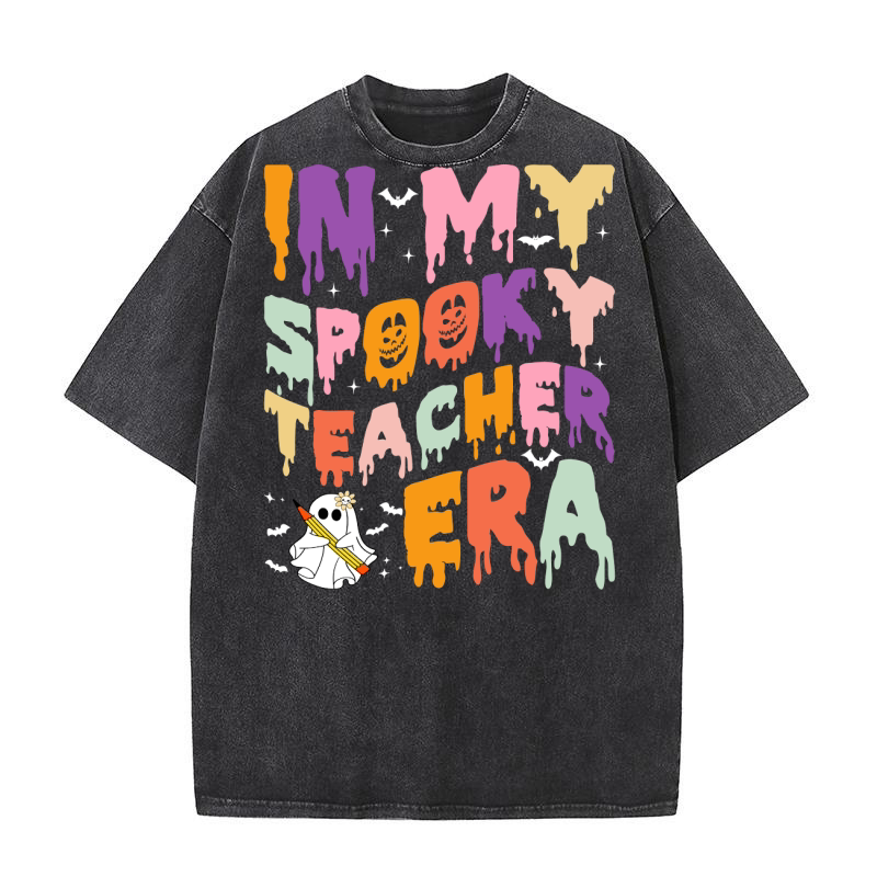 In My Spooky Teacher Era1 Washed T-Shirt