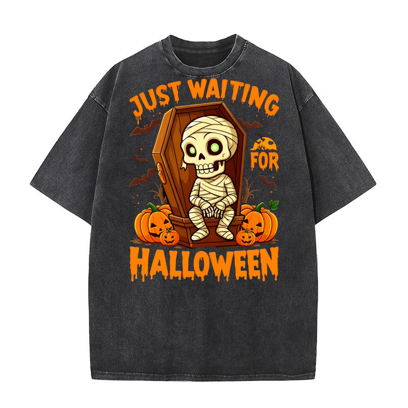 Just waiting for halloween 02 Washed T-Shirt