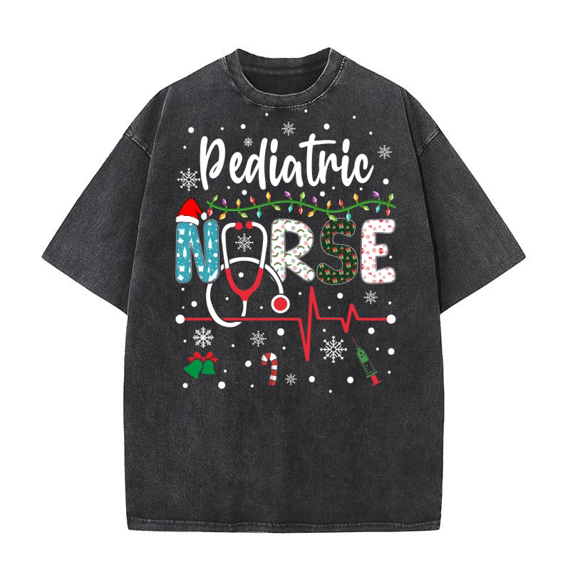 Pediatric NURSE Washed T-Shirt