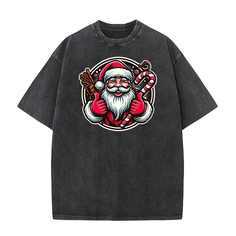 santa claus 8 Washed T-Shirt