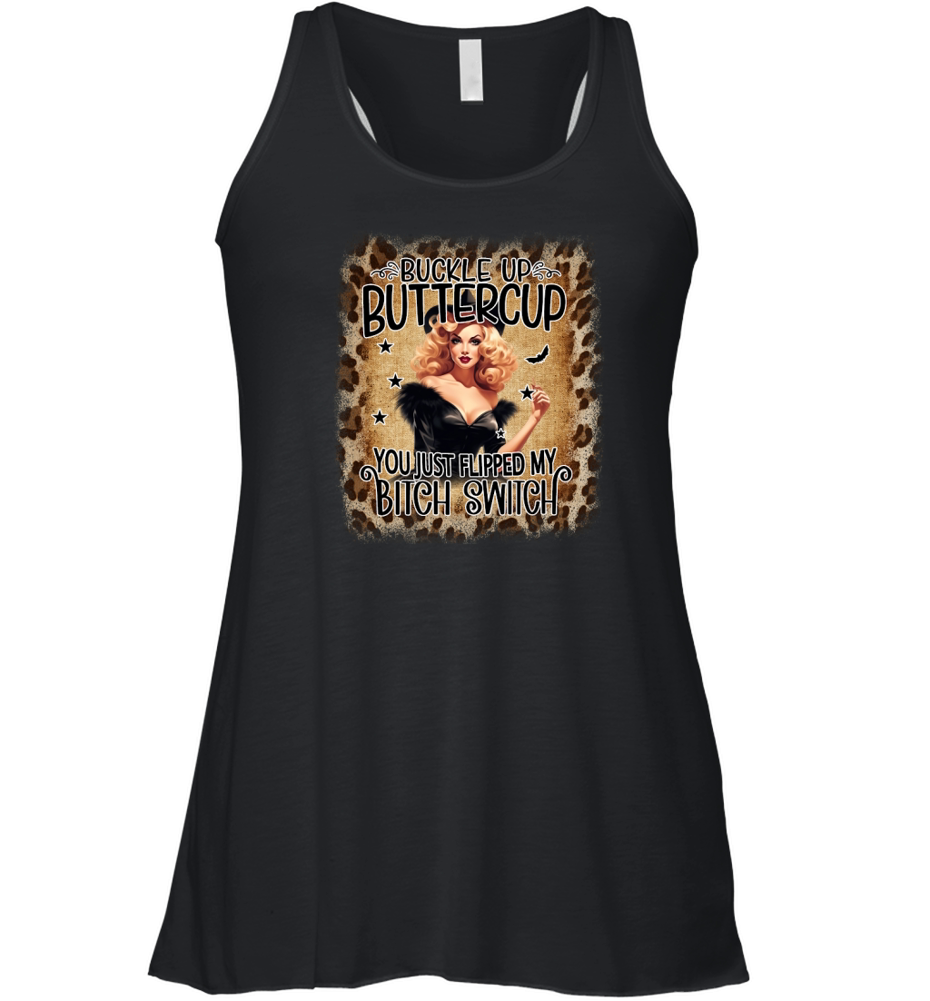 Buttercup Vintage Witch Leopard Women's Flowy Tank Top