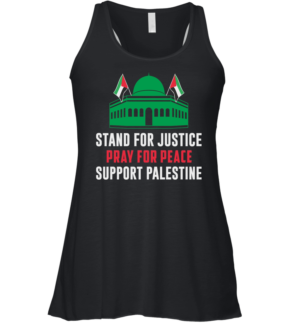 Stand For Justice Pray For Peace Support Palestine 05 Women's Flowy Tank Top